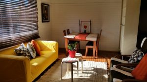 The Library Loft in Maylands has a combined living and dining room