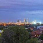 Perth by night as seen from Maylands