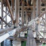 Under the old bridge at Fremantle