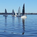 Saturday yacht races on the Swan River