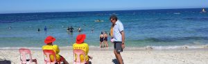 North Cott Beach and the Cottesloe Mile swim race