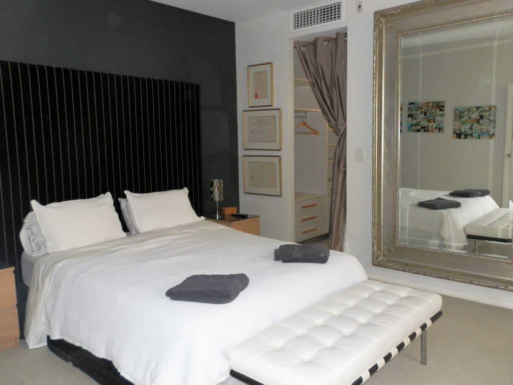 Ground floor bedroom with walk in robe