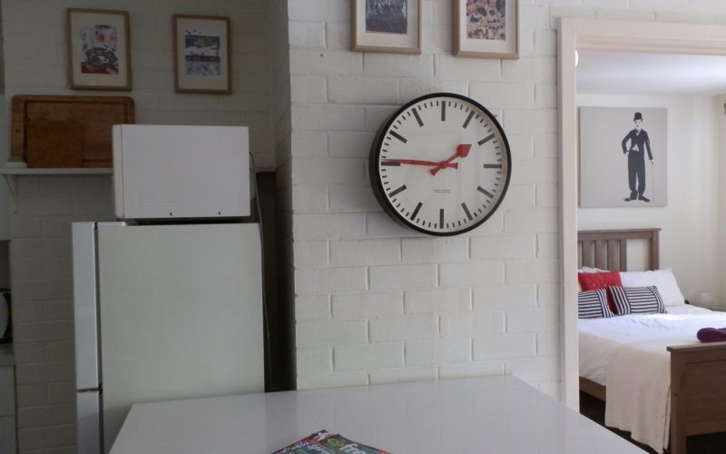 Three on Whatley breakfast bar doubles as a kitchen prep bench