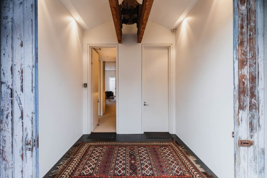 The entry to the Architect's Warehouse Apartment Fremantle