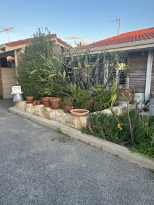 Private front entry to the Frangipani Apartment Fremantle