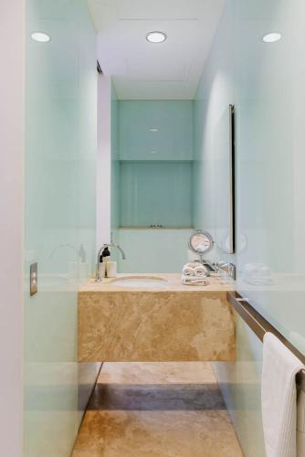 Bathroom vanity - The Architect's Warehouse Apartment Fremantle